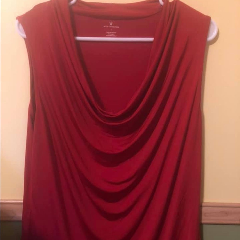 Large-red tank top